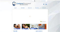 Desktop Screenshot of customsaluminium.com
