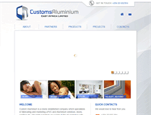 Tablet Screenshot of customsaluminium.com